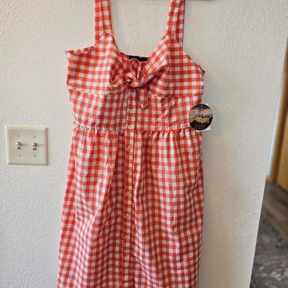BeBop Red and White Gingham Dress